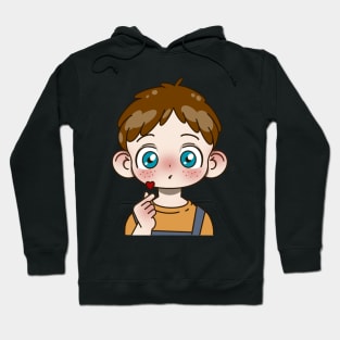 Anime cute boy spreading love Hoodie